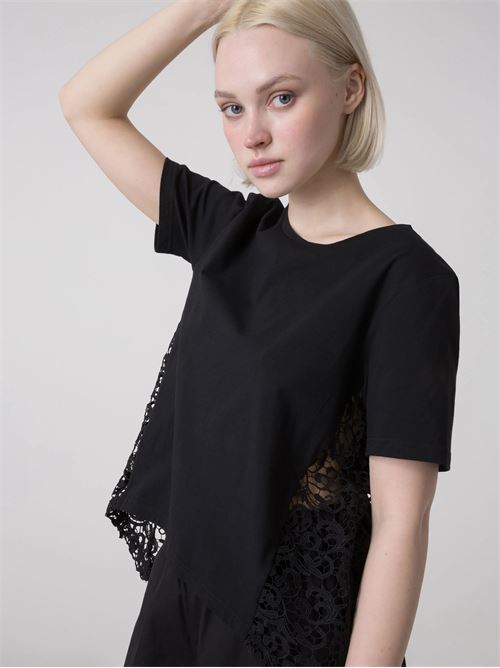t-shirt ins macrame DIMENSIONE DANZA | 40D290J212000